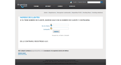 Desktop Screenshot of clientes.argentina.com